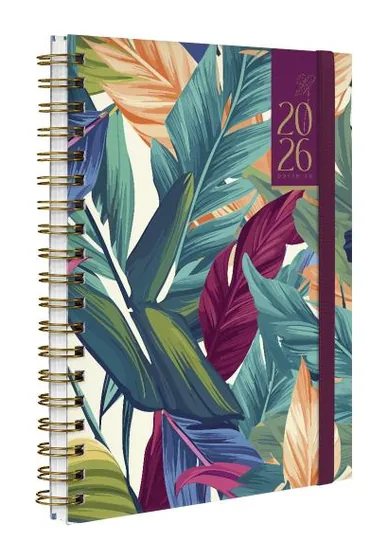 Agenda Planner Semanal Iscool Botanics Tropical Leaves
